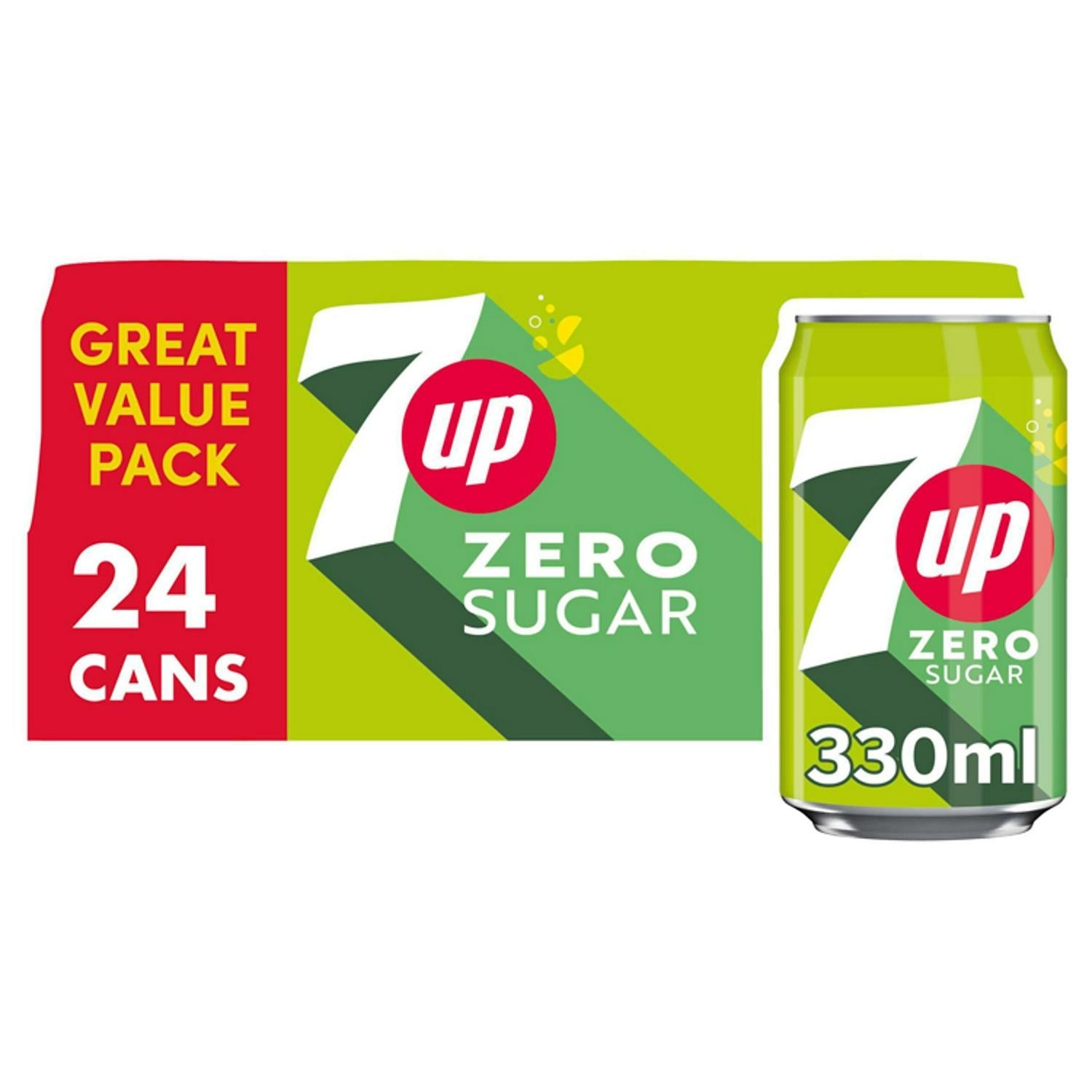 WSO - 7UP Zero Lemon & Lime Can 24x330ml