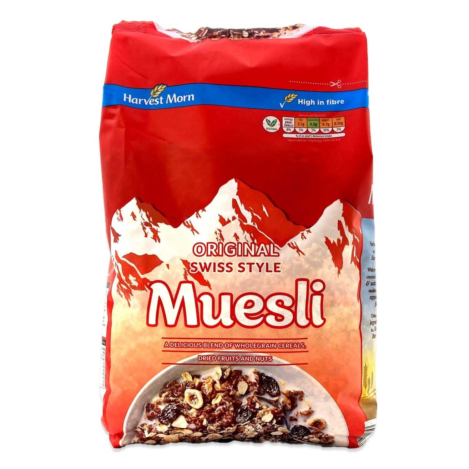 WAO - Harvest Morn Swiss Style Muesli Original 1kg+ 1x4