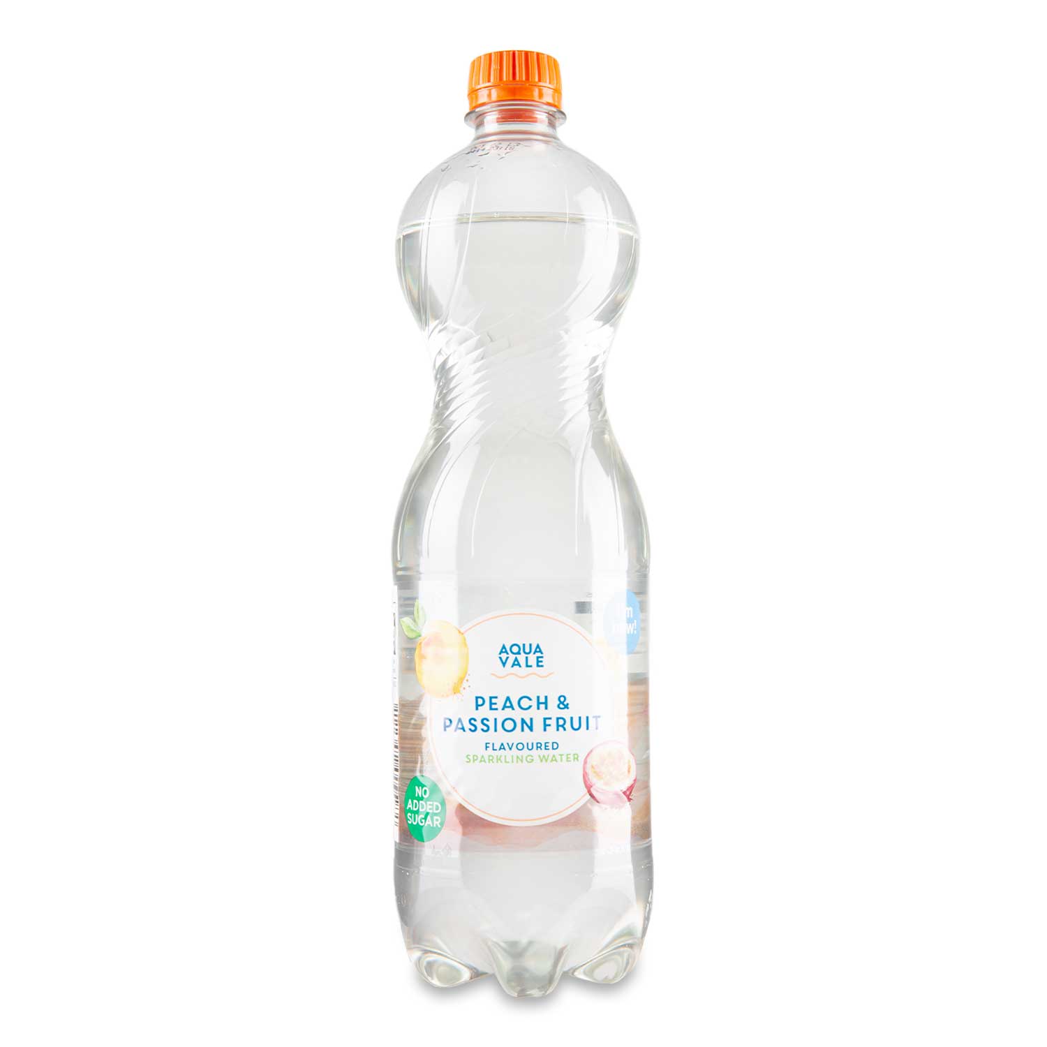 WSO-Aqua Vale Peach & Passion Fruit Flavoured Sparkling Water 1l  1 x 12