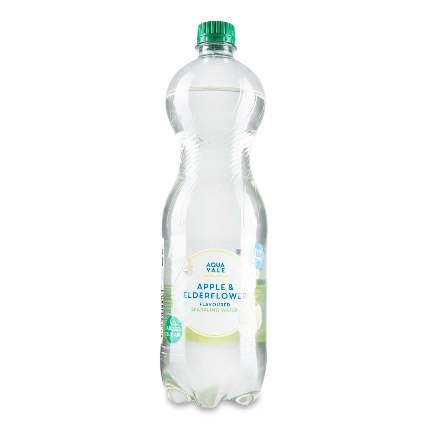 WSO- Aqua Vale Apple & Elderflower Flavoured Sparkling Water 1l 1X12
