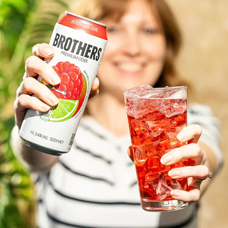 Brothers Cider Berry Sub-Lime 330ml 3.4% ABV Can