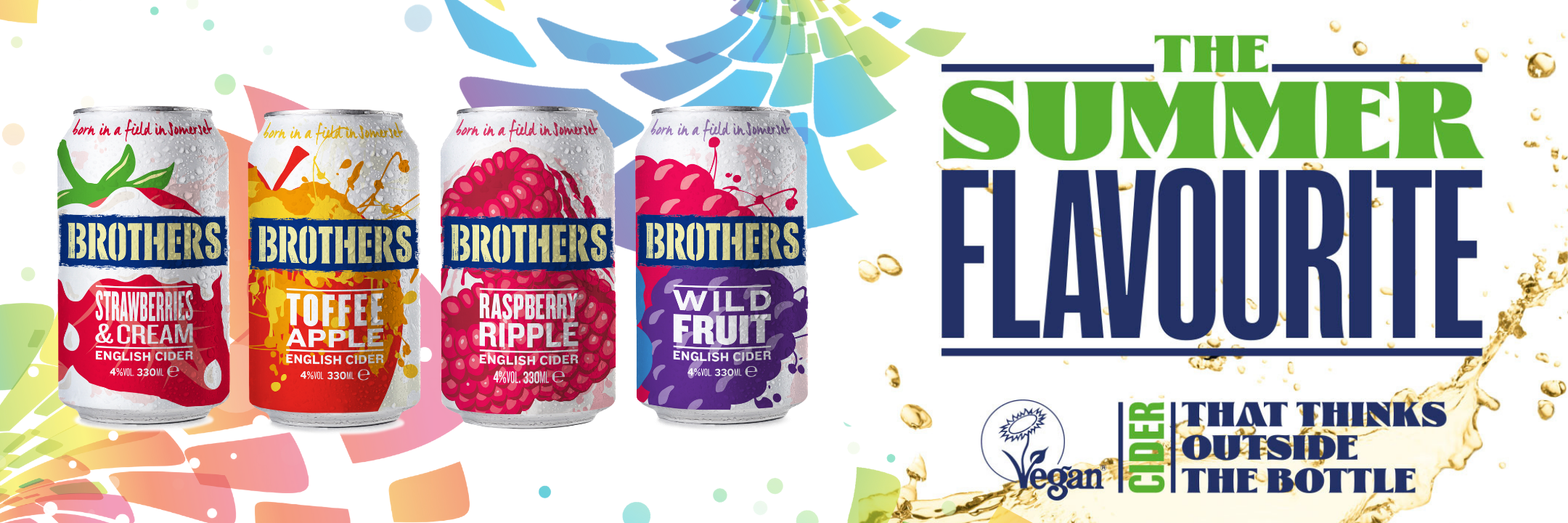 Brothers Cider, the perfect summer refreshment, in a chilled can