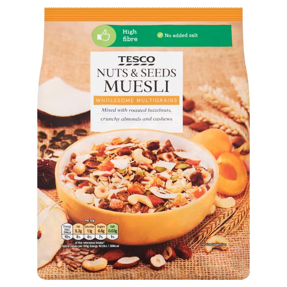WSO - Tesco Nuts & Seeds Muesli 750G 1X8