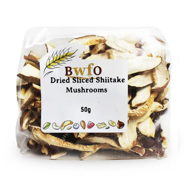Dried Sliced Shiitake Mushrooms 50g
