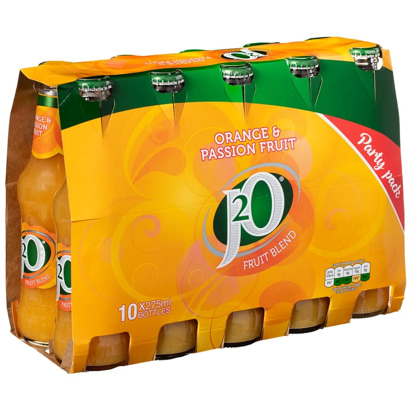 J2O Orange & Passion Fruit 10 x 275ml
