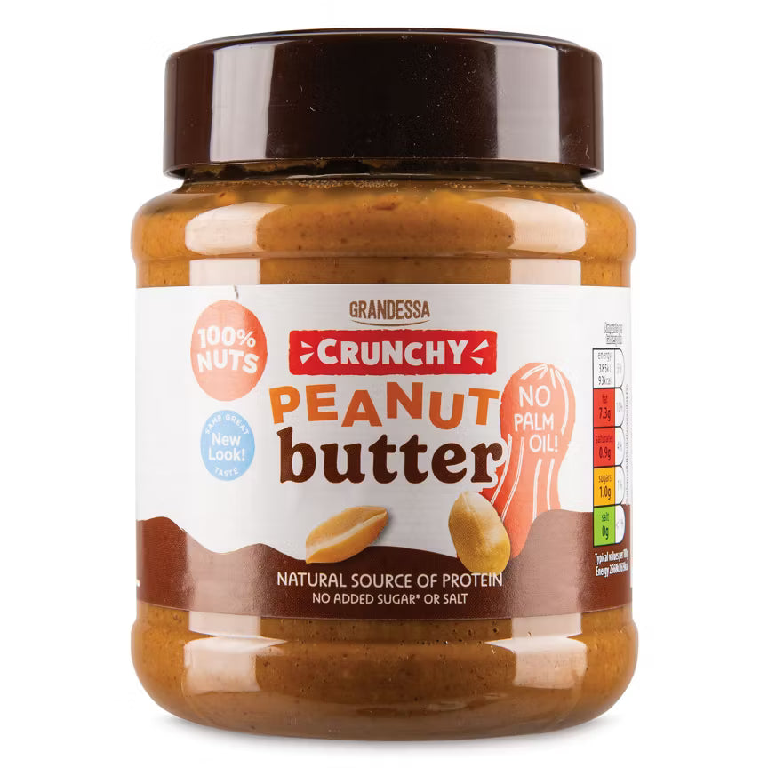 Grandessa 100% Crunchy Peanut Butter 340g