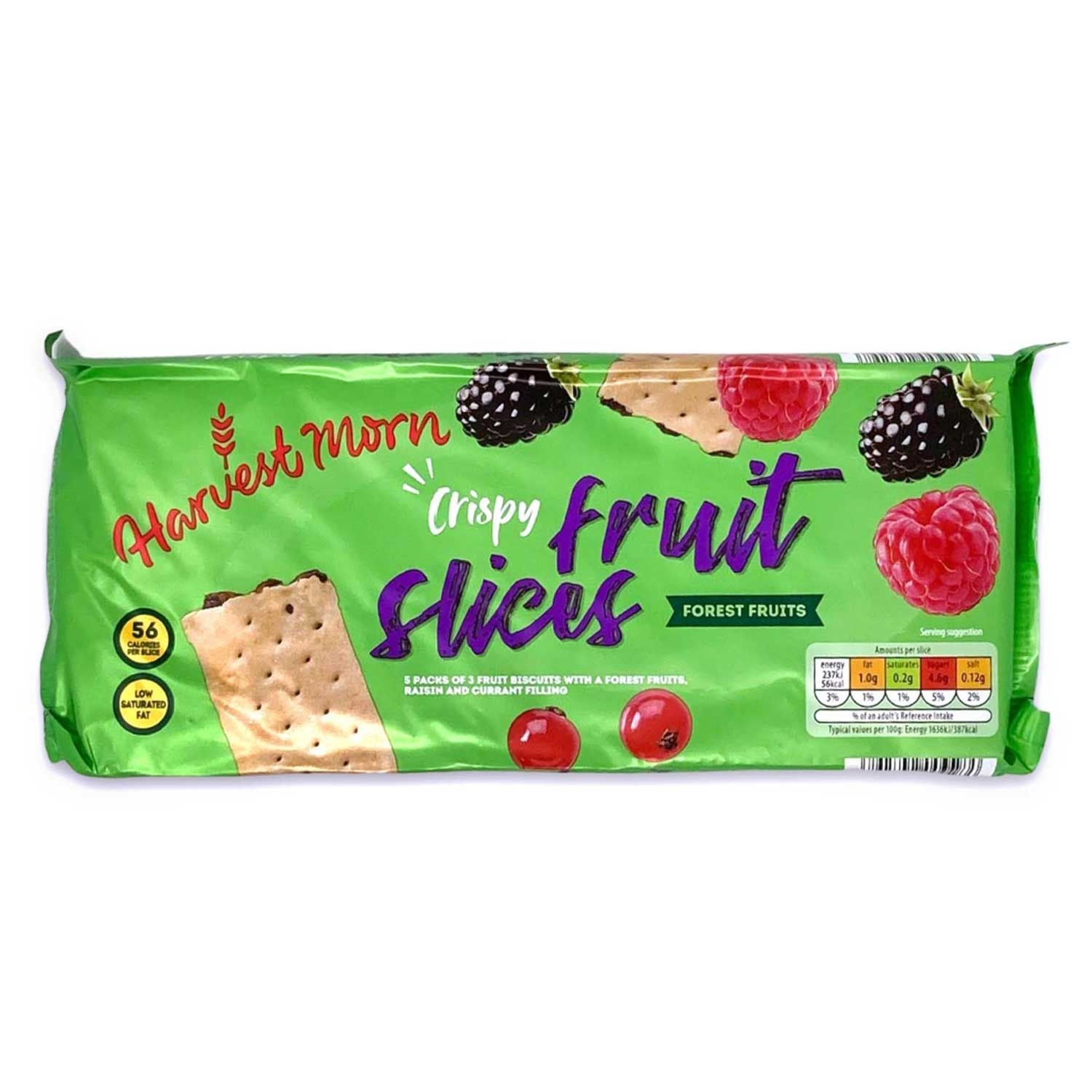 WSO -Harvest Morn Crispy Fruit Slices Forest Fruits 218g 1X12
