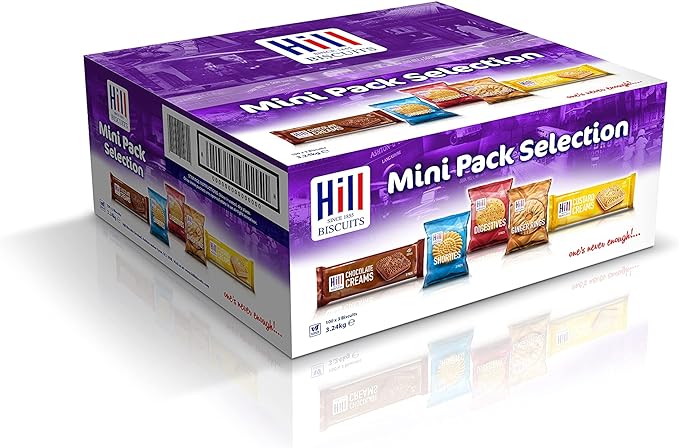 WSO - Hill Biscuits MINI PACK SELECTION 3.24 kg 100x3pk