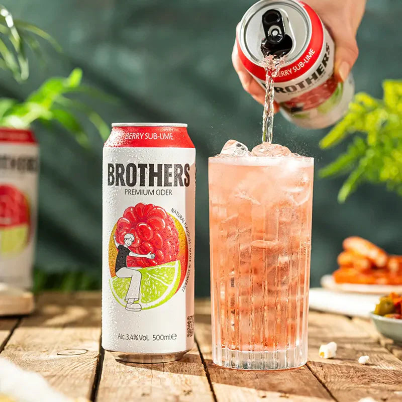 Brothers Cider Berry Sub-Lime 330ml 3.4% ABV Can