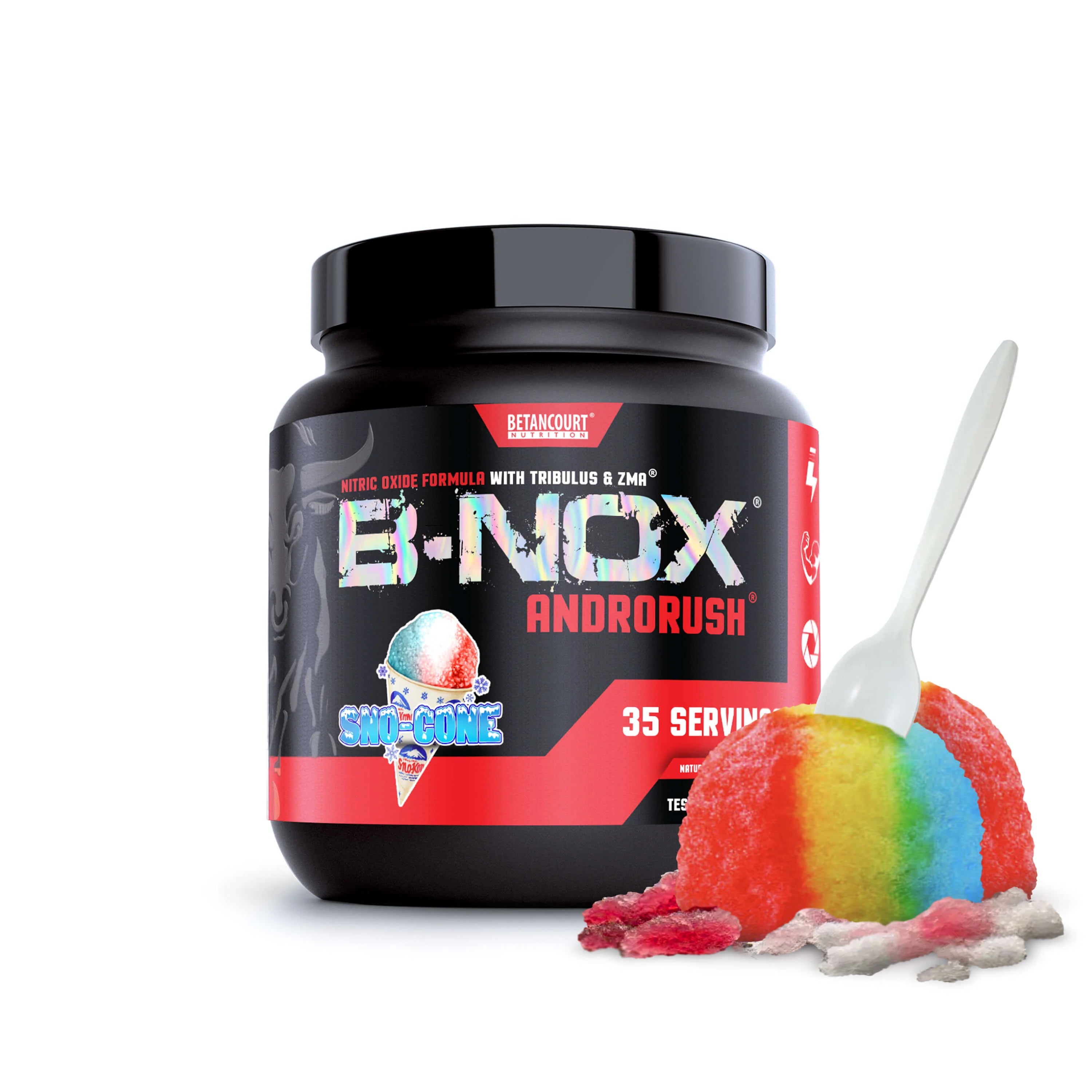 B-NOX ANDRORUSH - 35 SERV PRE-WORKOUT & TESTOSTERONE ENHANCER