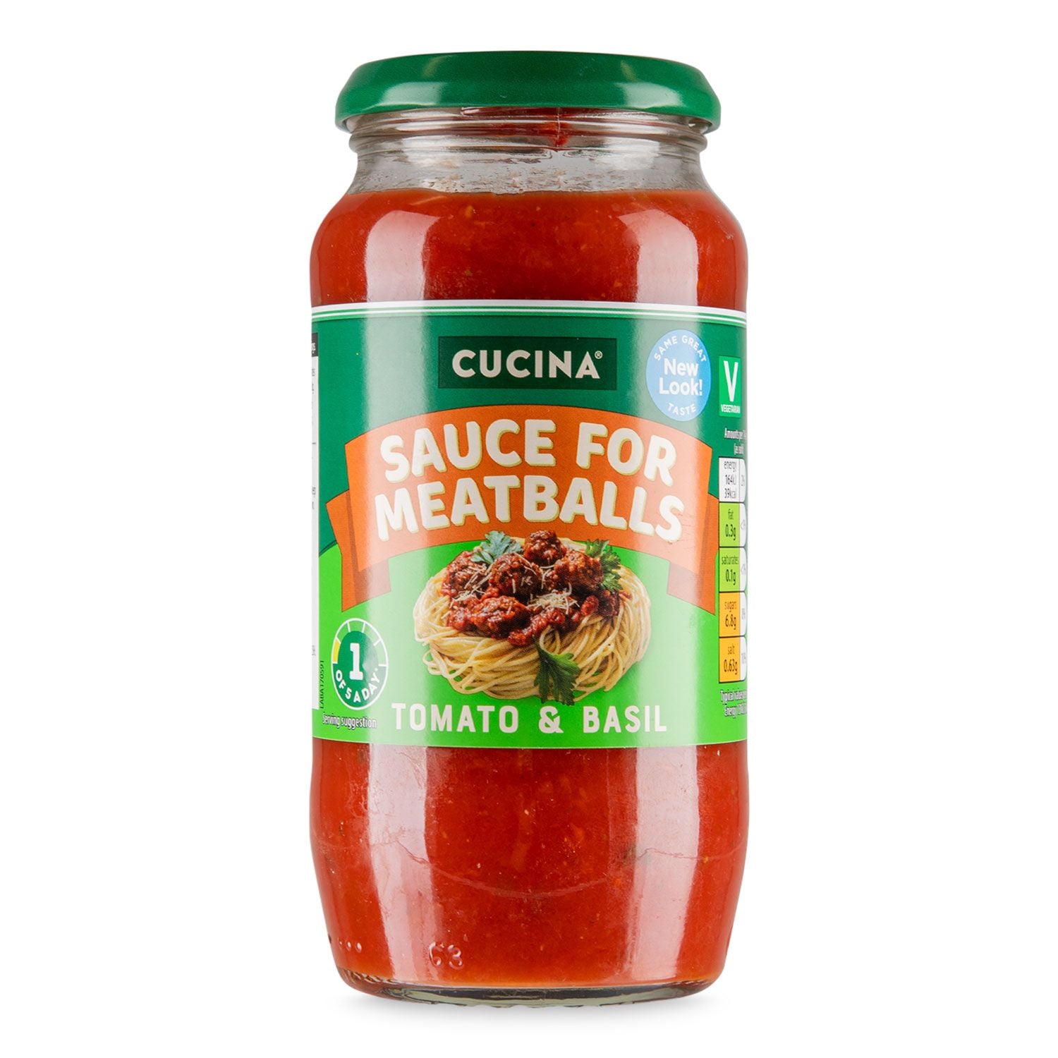 Cucina Tomato & Basil Sauce For Meatballs 500g