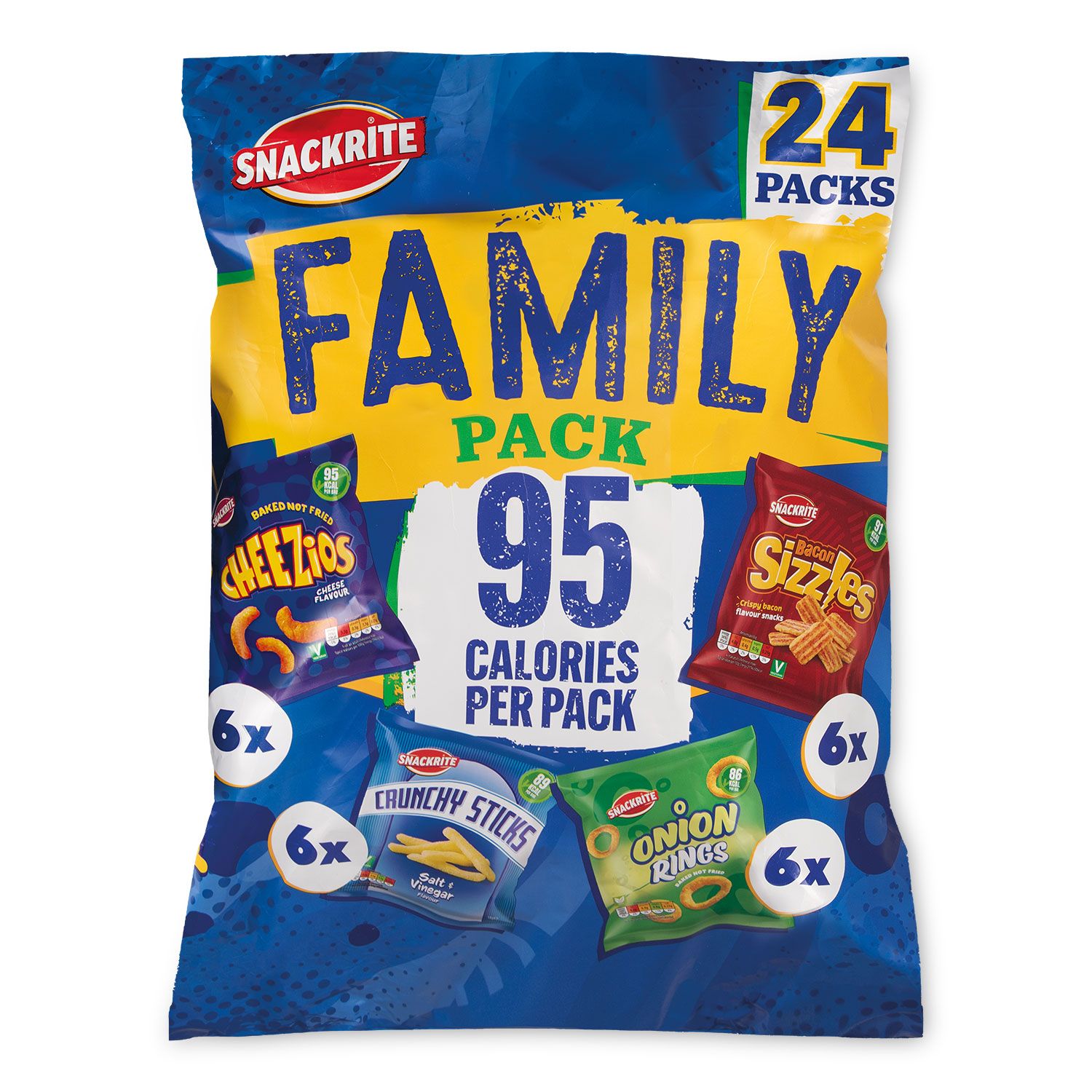 Snackrite Family Snacks 18x18g, 6x17g/24 Pack