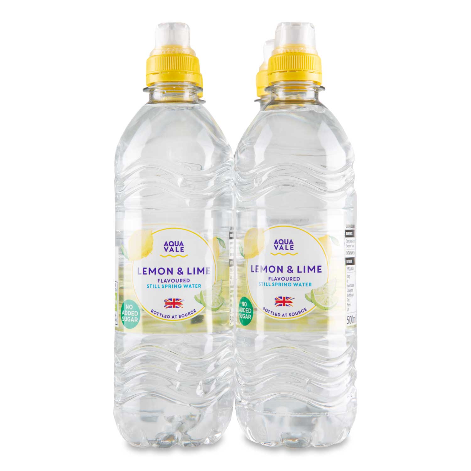 Aqua Vale Lemon & Lime Flavoured Still Spring Water 500ml