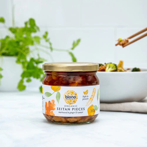 Biona Organic SEITAN PIECES IN GINGER AND SOYA SAUCE 350g