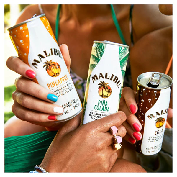 WSO -  Malibu Rum and Pineapple 250ml Can 1x12