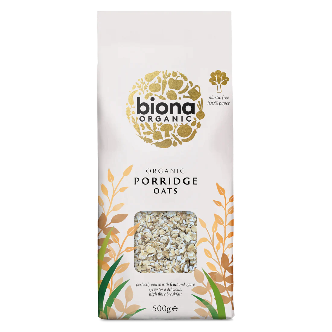 WSO - Biona Organic PORRIDGE OAT FLAKES 500g 1x6