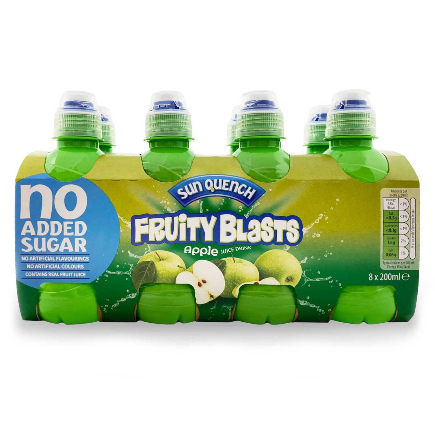 WSO - Sun Quench No Added Sugar Fruity Blasts 8x200ml 1x3
