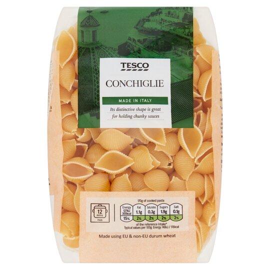 Tesco Conchiglie Pasta Shell 500G