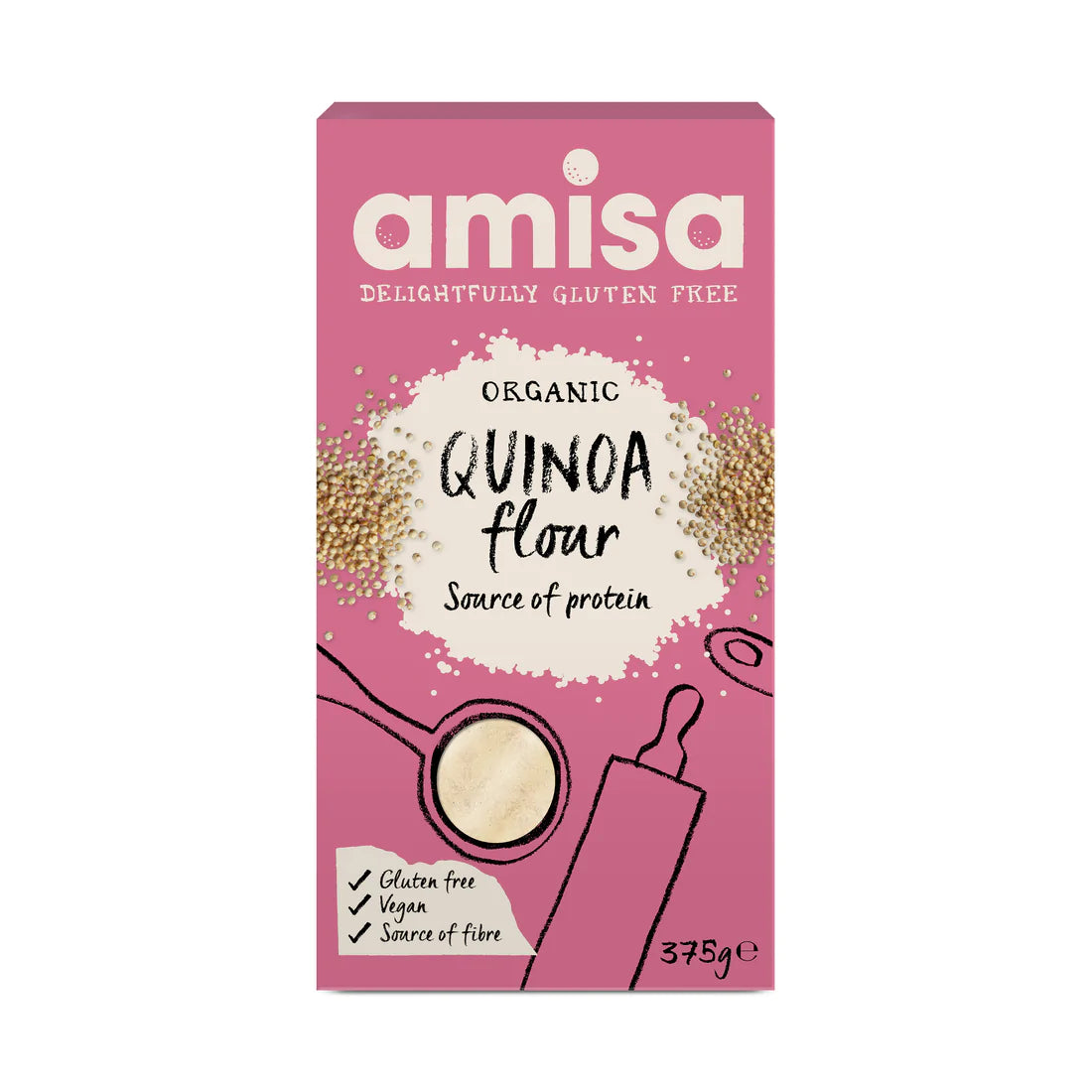 Amisa GLUTEN FREE QUINOA FLOUR 375g