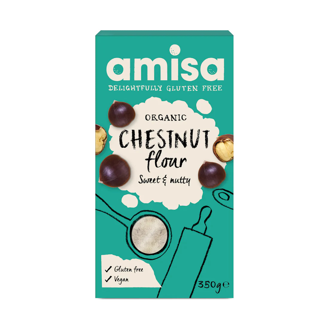 Amisa GLUTEN FREE CHESTNUT FLOUR 350g