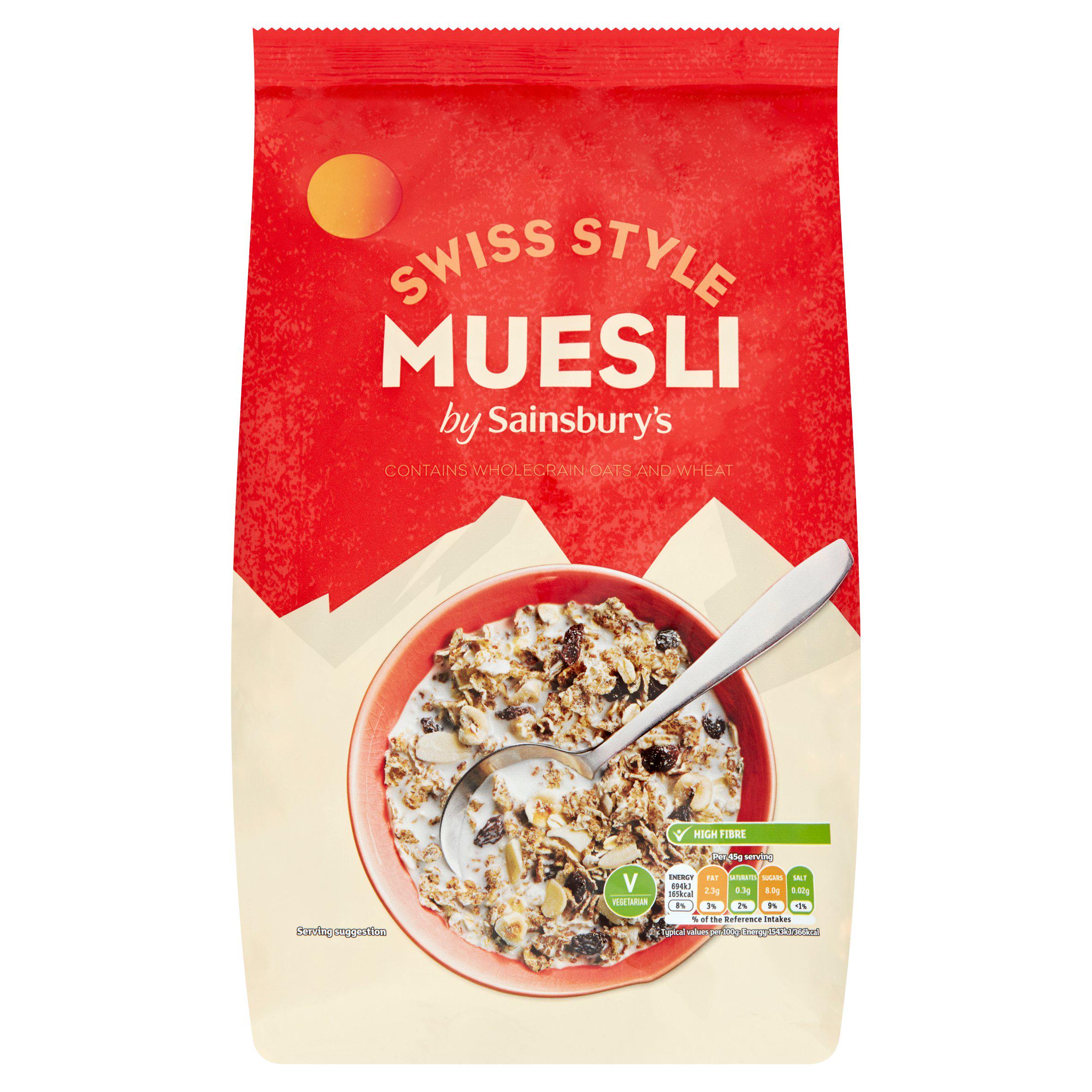 WSO - Sainsbury's Swiss Style Muesli 1kg 1x8