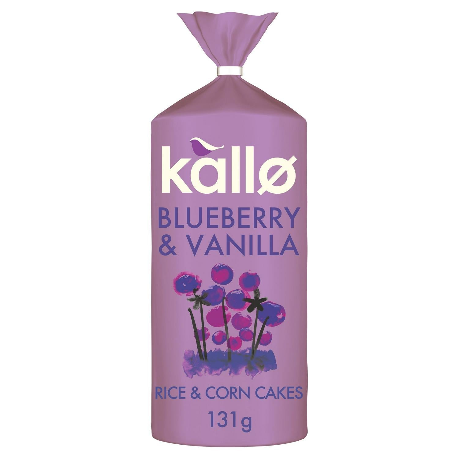 WSO - Kallo Blueberry & Vanilla Rice & Corn Cakes 131g 1x10