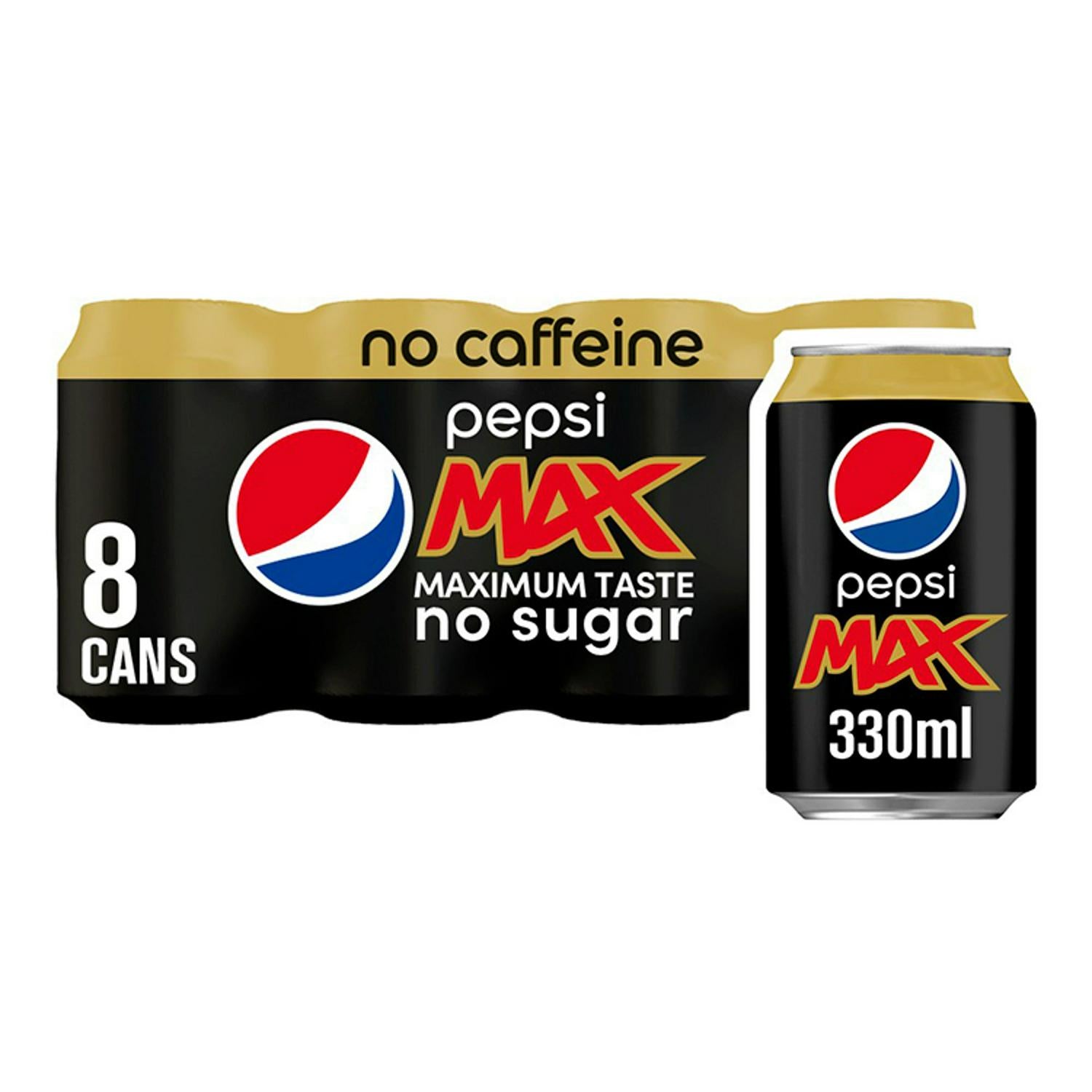 WSO- Pepsi Max No Caffeine 8x330ml
