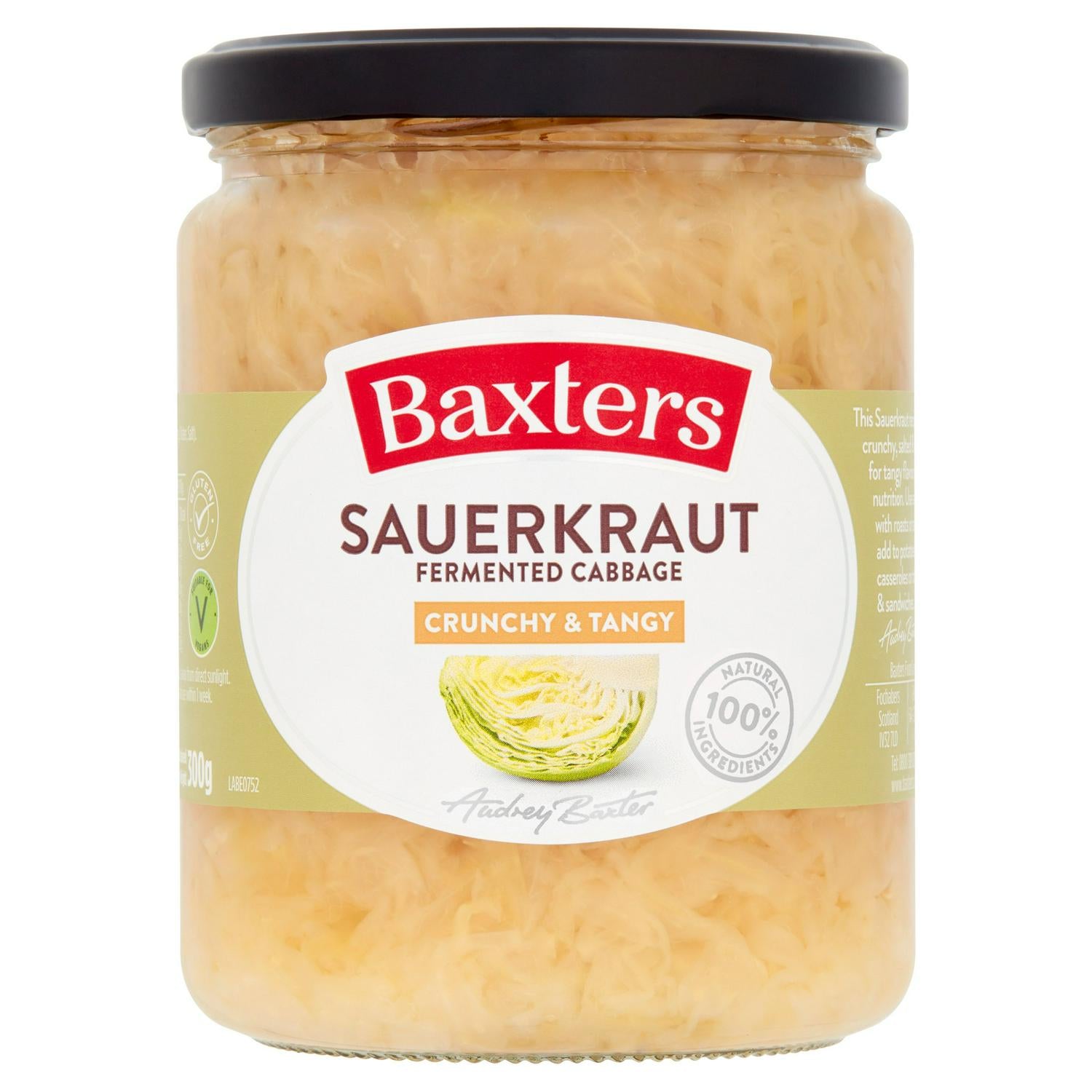 Baxters Sauerkraut Fermented Cabbage 480g