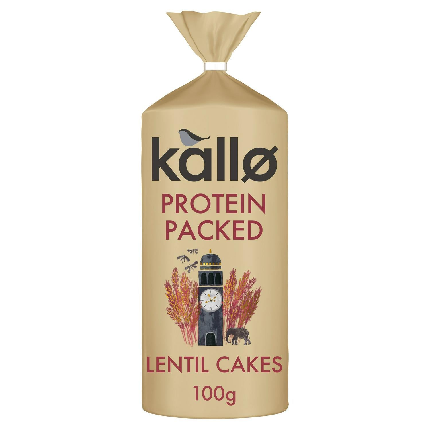 WSO - Kallo Protein Packed Lentil Cakes 100g 1X12