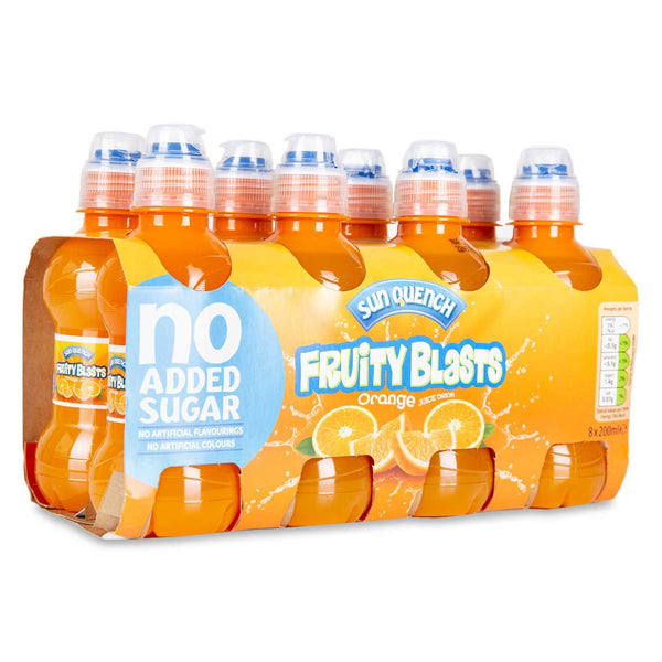 Sun Quench Fruity Blasts Orange Juice Drink 8x200ml
