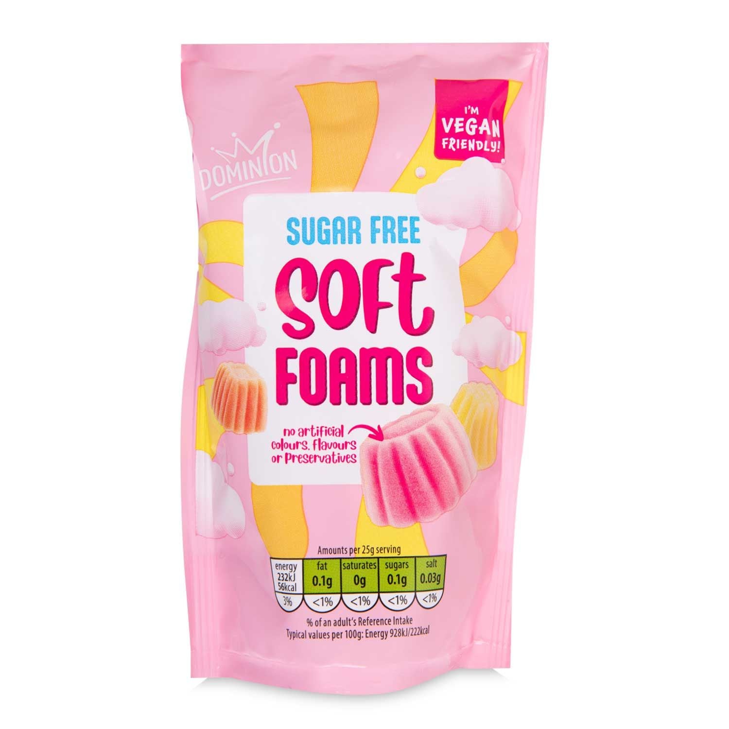 Dominion Sugar Free Soft Foam Sweets 75g