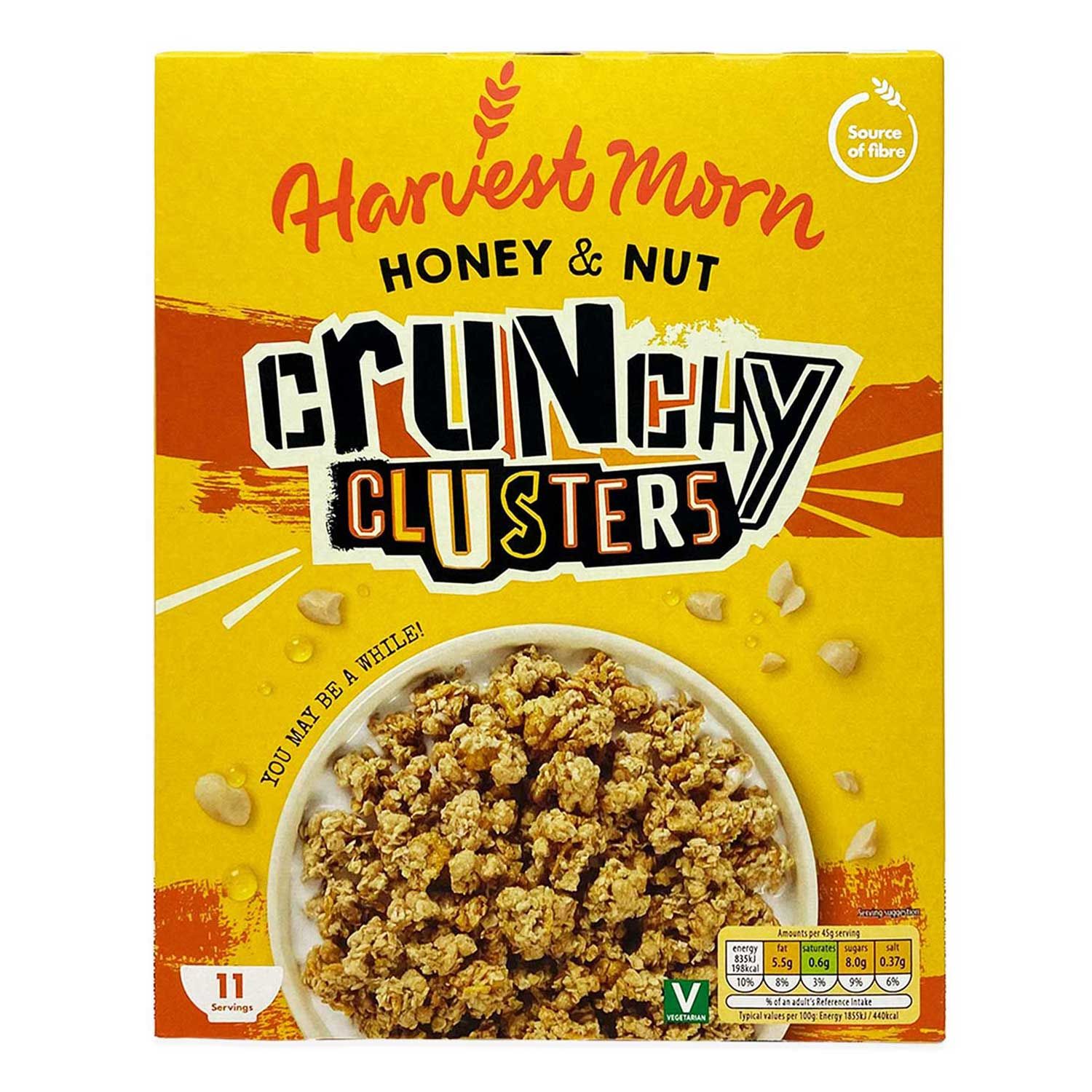 Harvest Morn Crunchy Clusters Honey Nut 500g