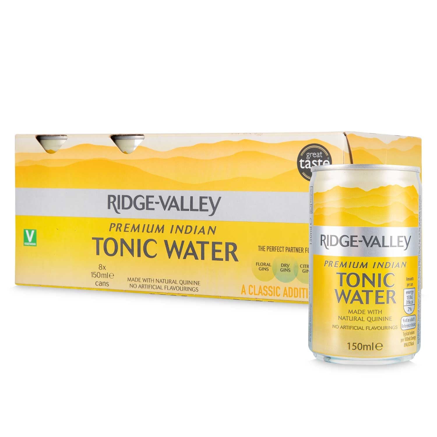 WSO - Ridge Valley Premium Indian Tonic Water 8x150ml