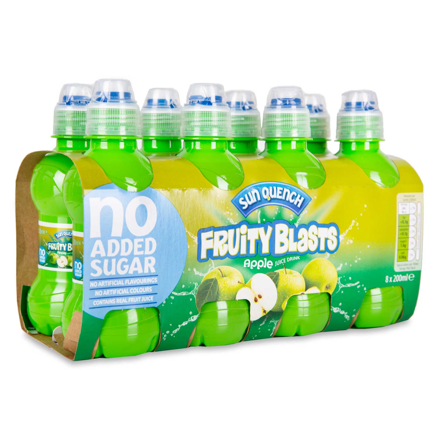 Sun Quench No Added Sugar Fruity Blasts 8x200ml