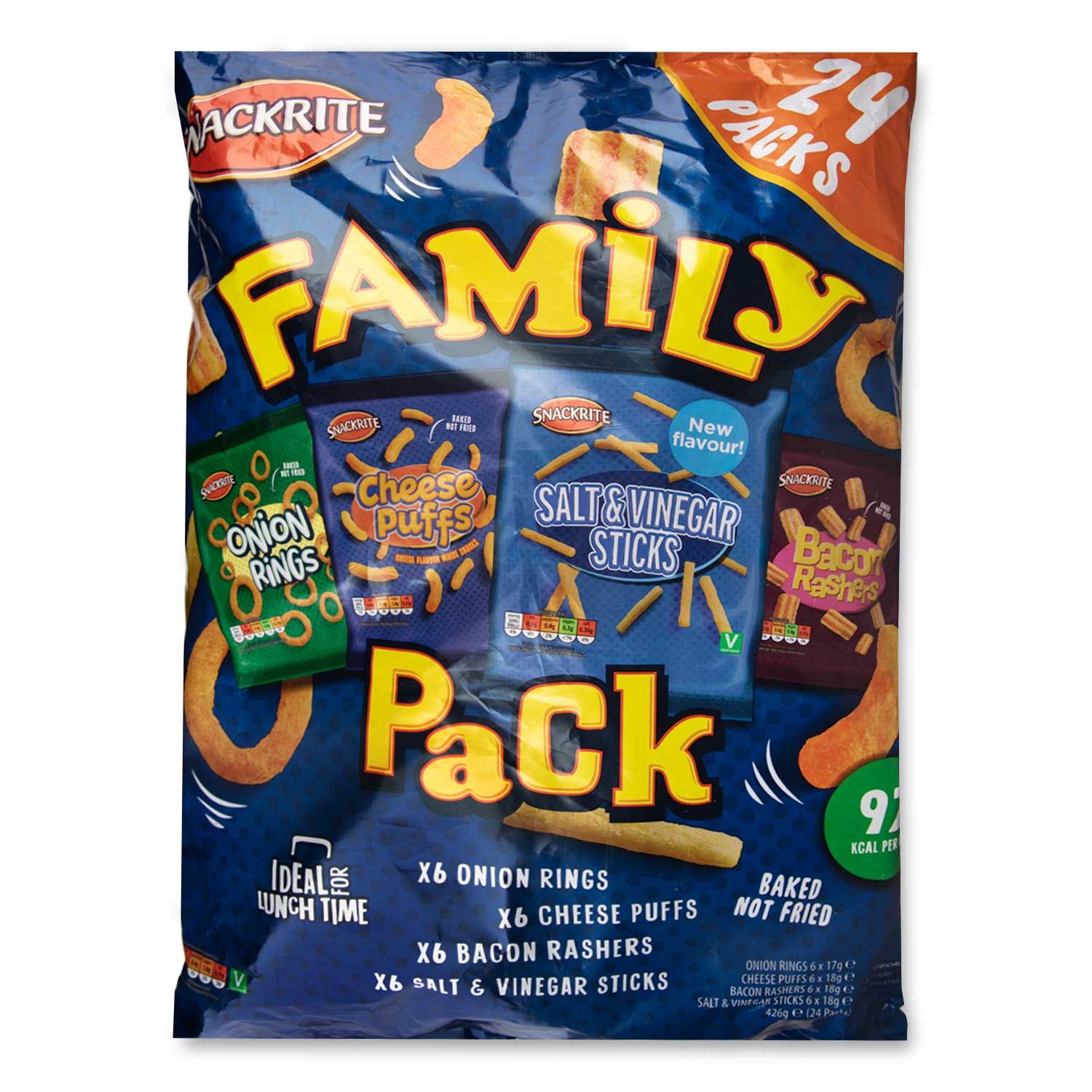 Snackrite Family Snacks 18x18g, 6x17g/24 Pack