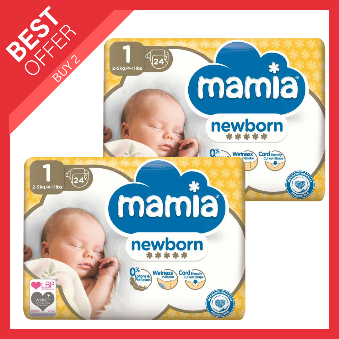 BBO - Mamia Newborn Dry Fast Buy 2 x 24 Pack