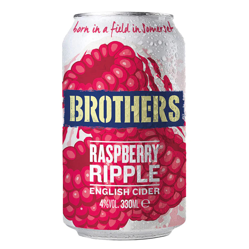 WSO - Brothers Raspberry Ripple cider 4 x 6 Pack x 330ml Canned