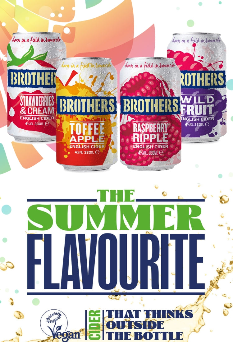 Brothers Cider, the perfect summer refreshment, in a chilled can