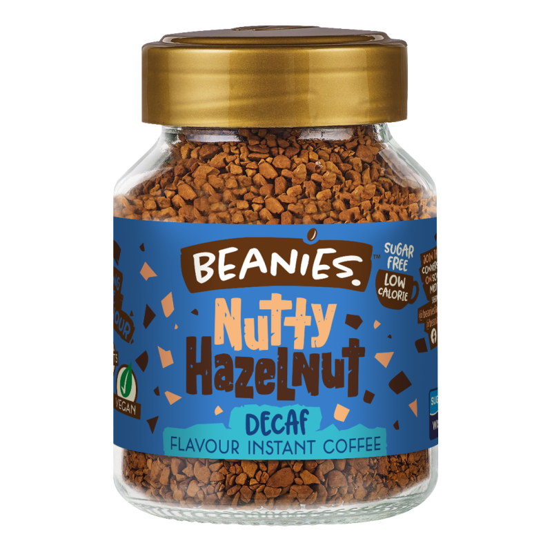 Beanies Nutty Hazelnut Flavoured Decaf Coffee 50g