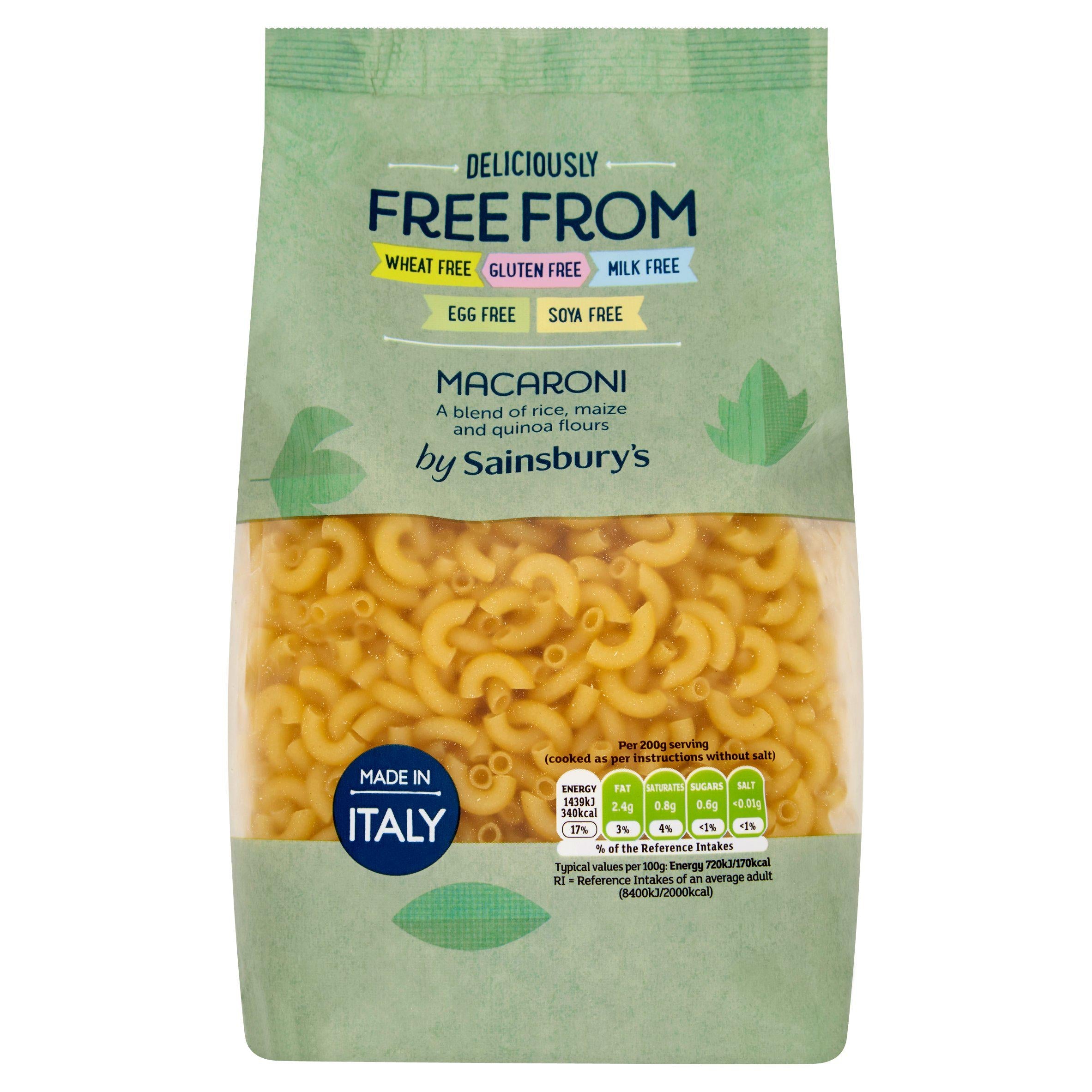 WSO -  Sainsbury's Deliciously Free From Macaroni 500g  1x12
