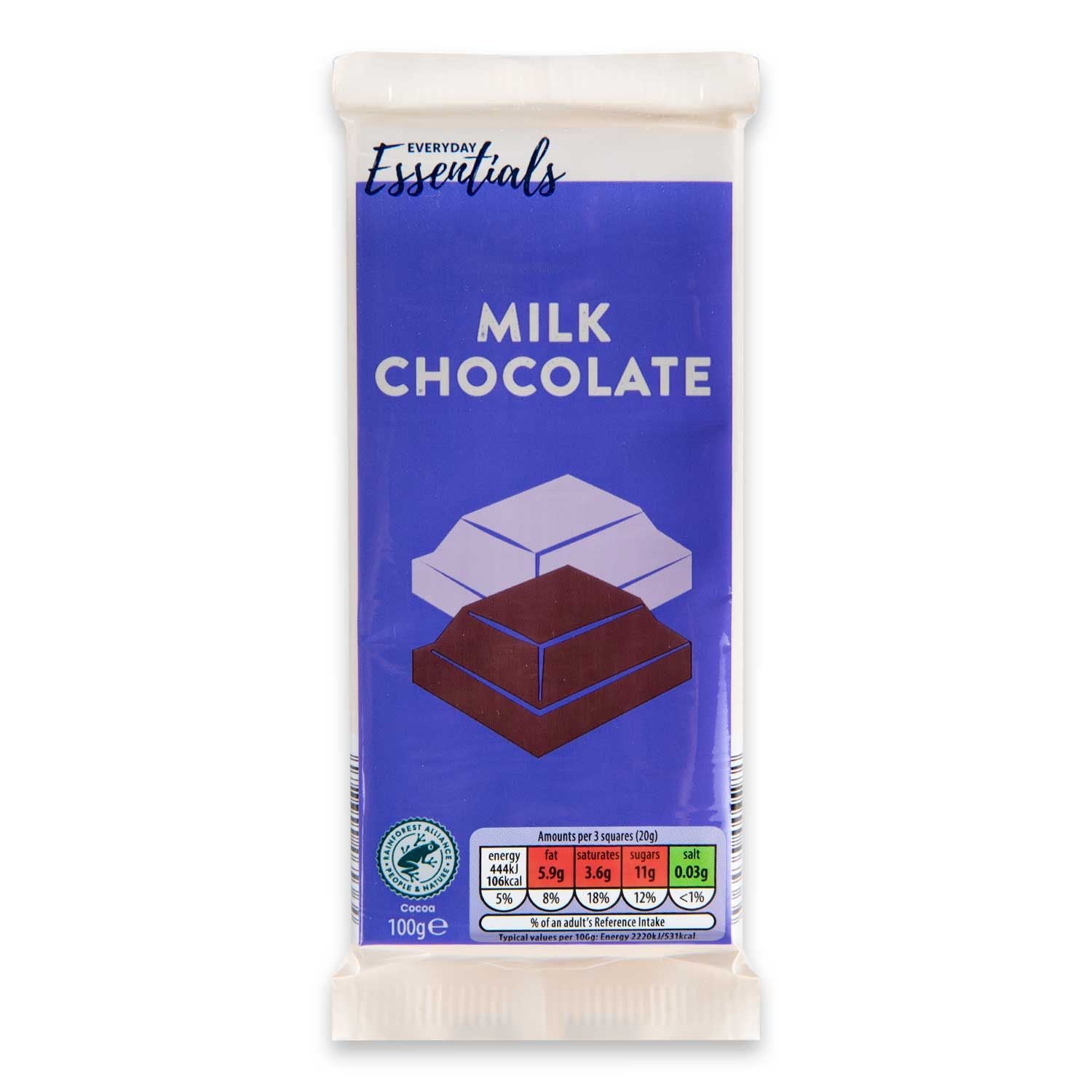 Everyday Essentials Milk Chocolate 100g
