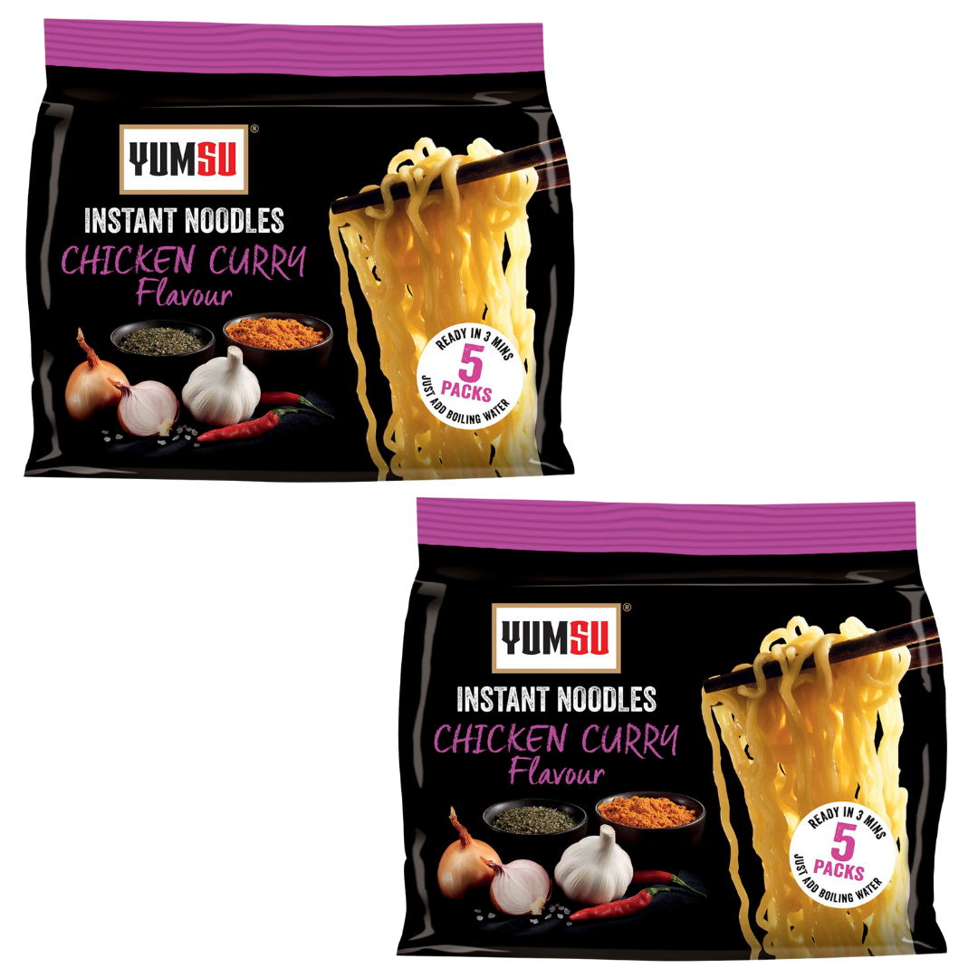 Yumsu Instant Noodles Chicken Curry Flavour 70g 1x10pks