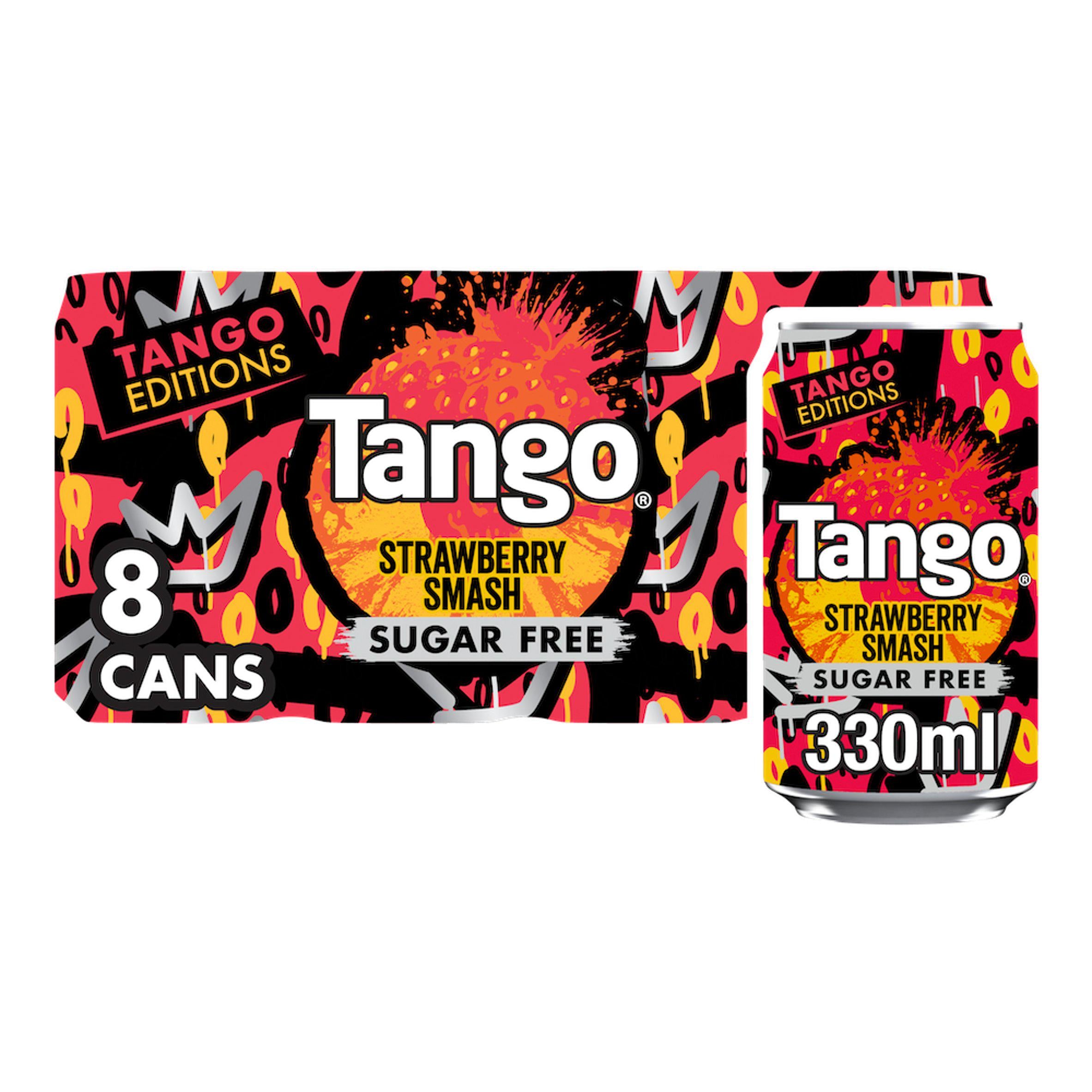 Tango Strawberry Smash Sugar Free Cans 330ml