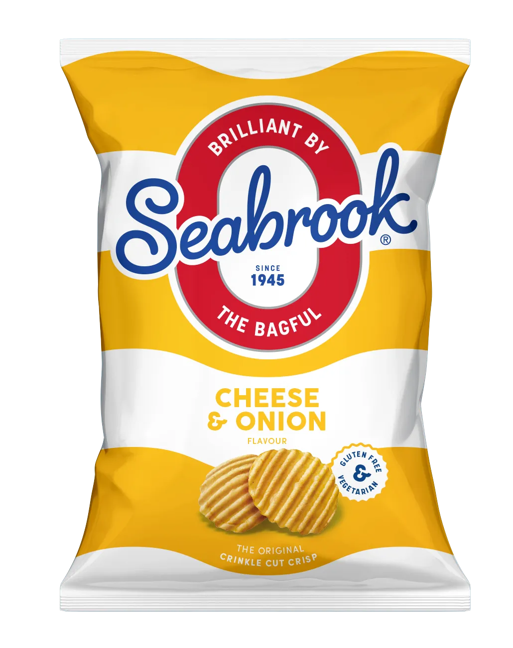 WSO - Seabrook Crinkle Cut Crisps Cheese & Onion (31.8gx32)