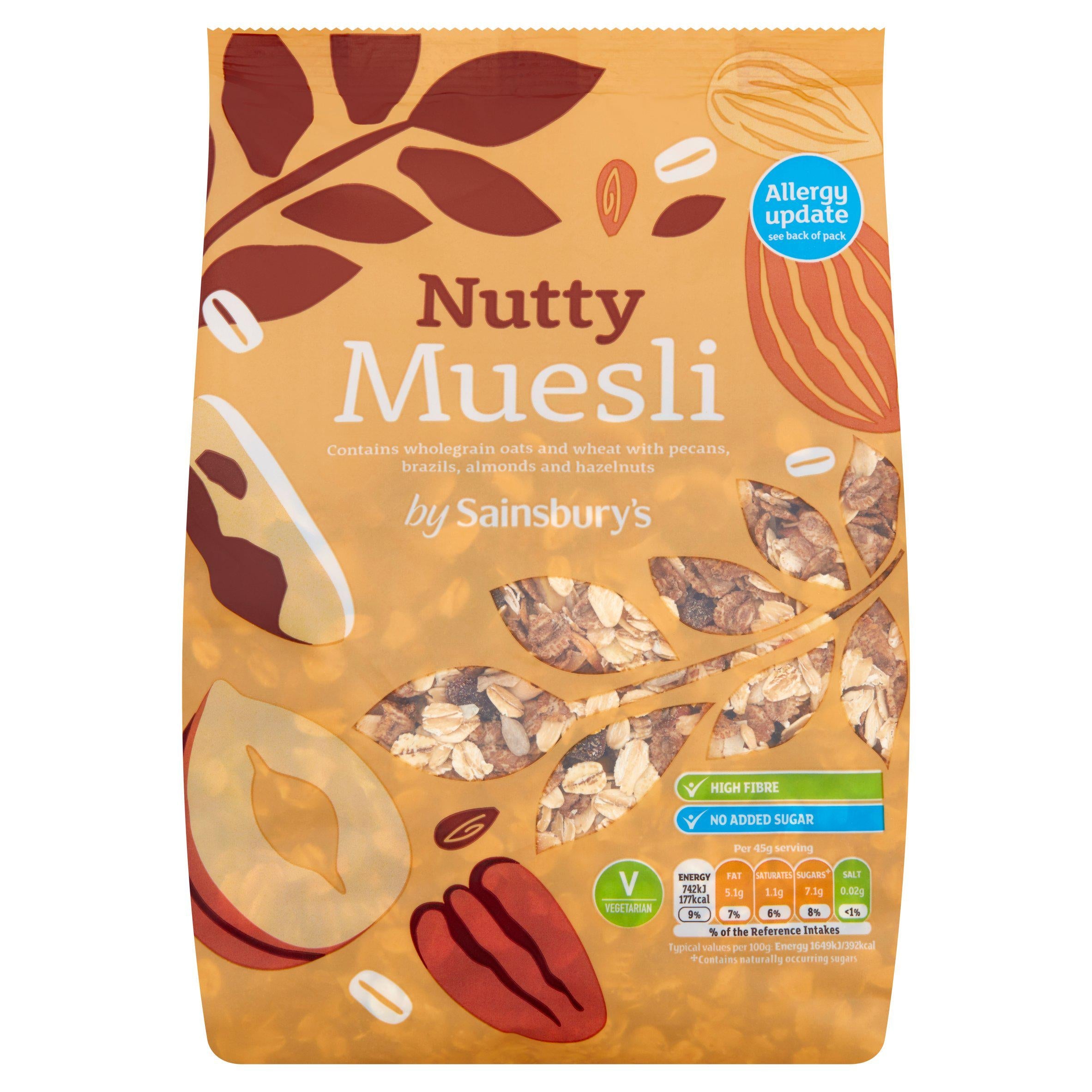 WSO - Sainsbury's Nutty Muesli 750g 1x8