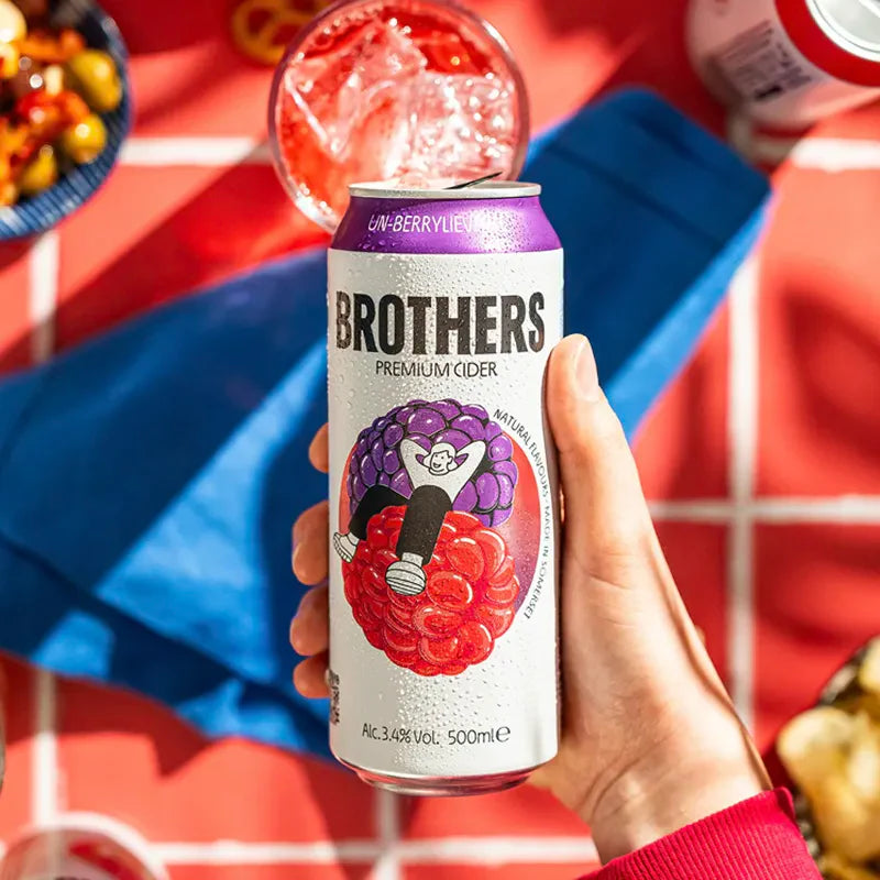 Brothers Cider Un-Berrylievable 330ml 3.4% ABV Can