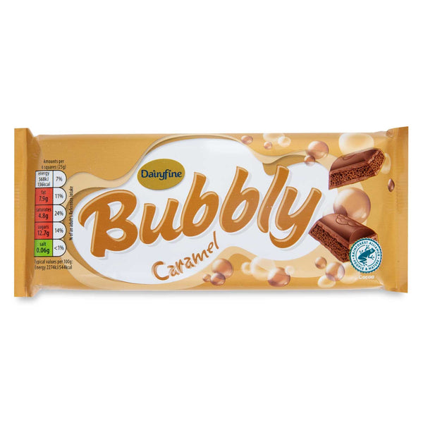 Dairyfine Bubbly Caramel Chocolate 100g