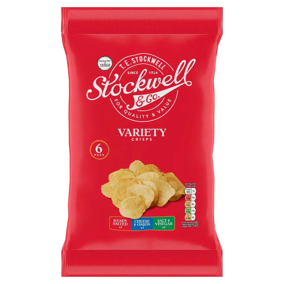 WSO - Stockwell & Co. Variety Pack Crisps 6X25g 1X24