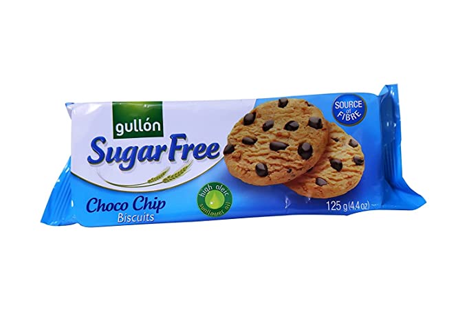 Gullon Sugar Free Choco Chip Biscuits, 125G