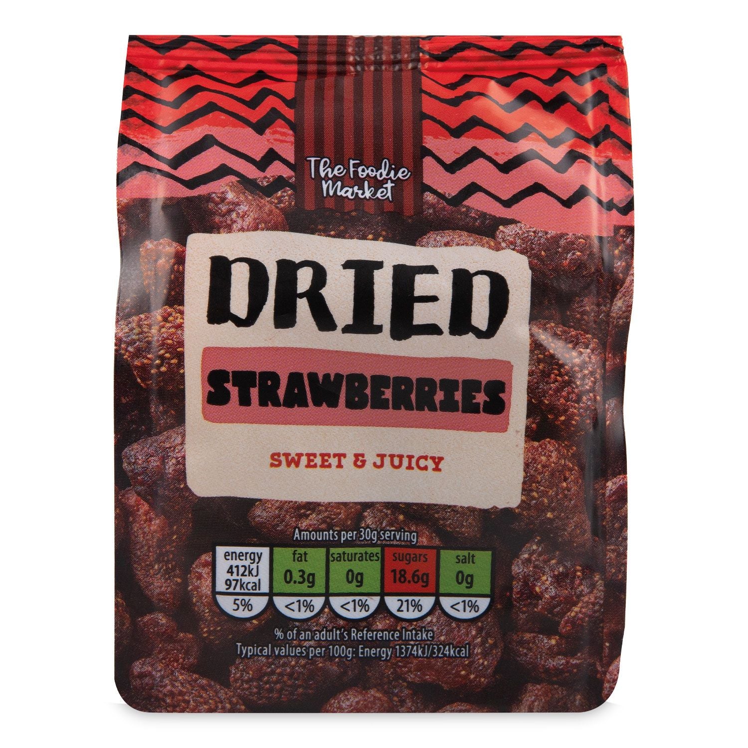 The Foodie Market Dried Strawberries 100g